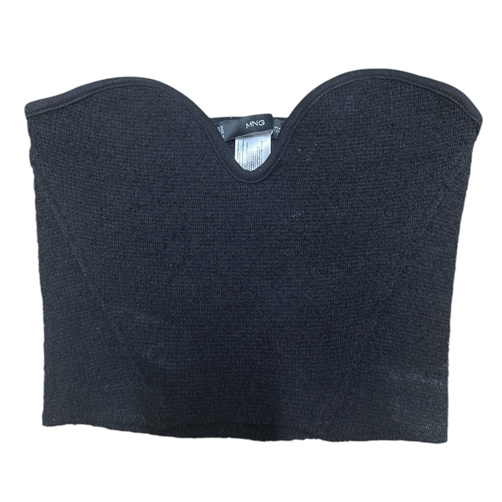 MNG Black Strapless Top